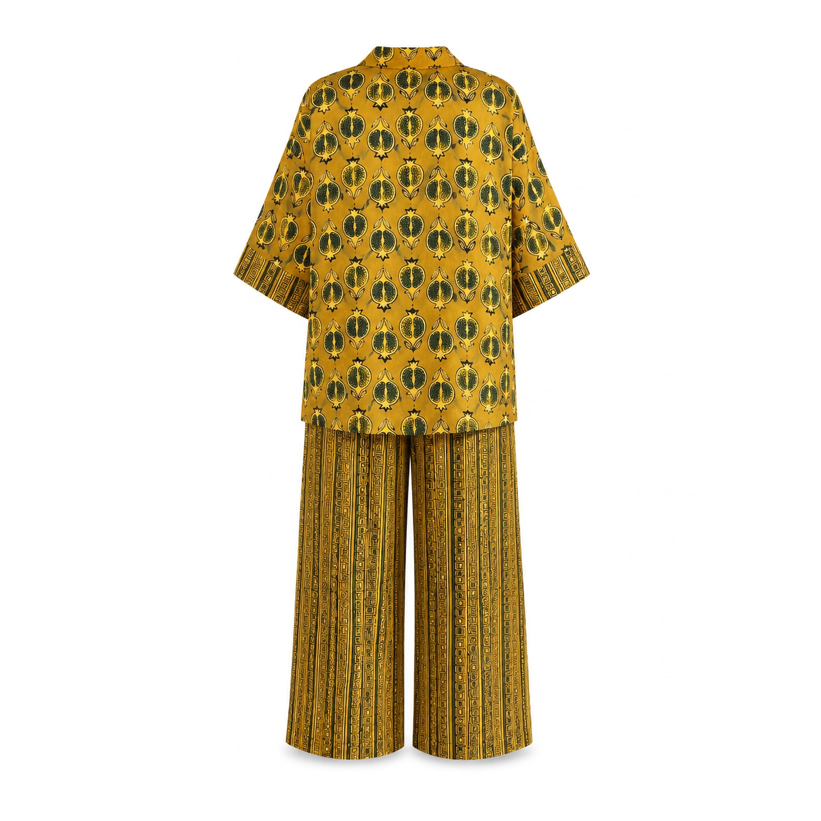 Mustard Pomegranate Printed Set