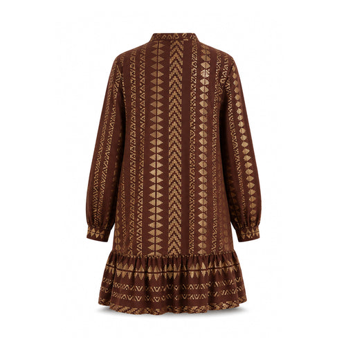 Adelina Dress- Brown