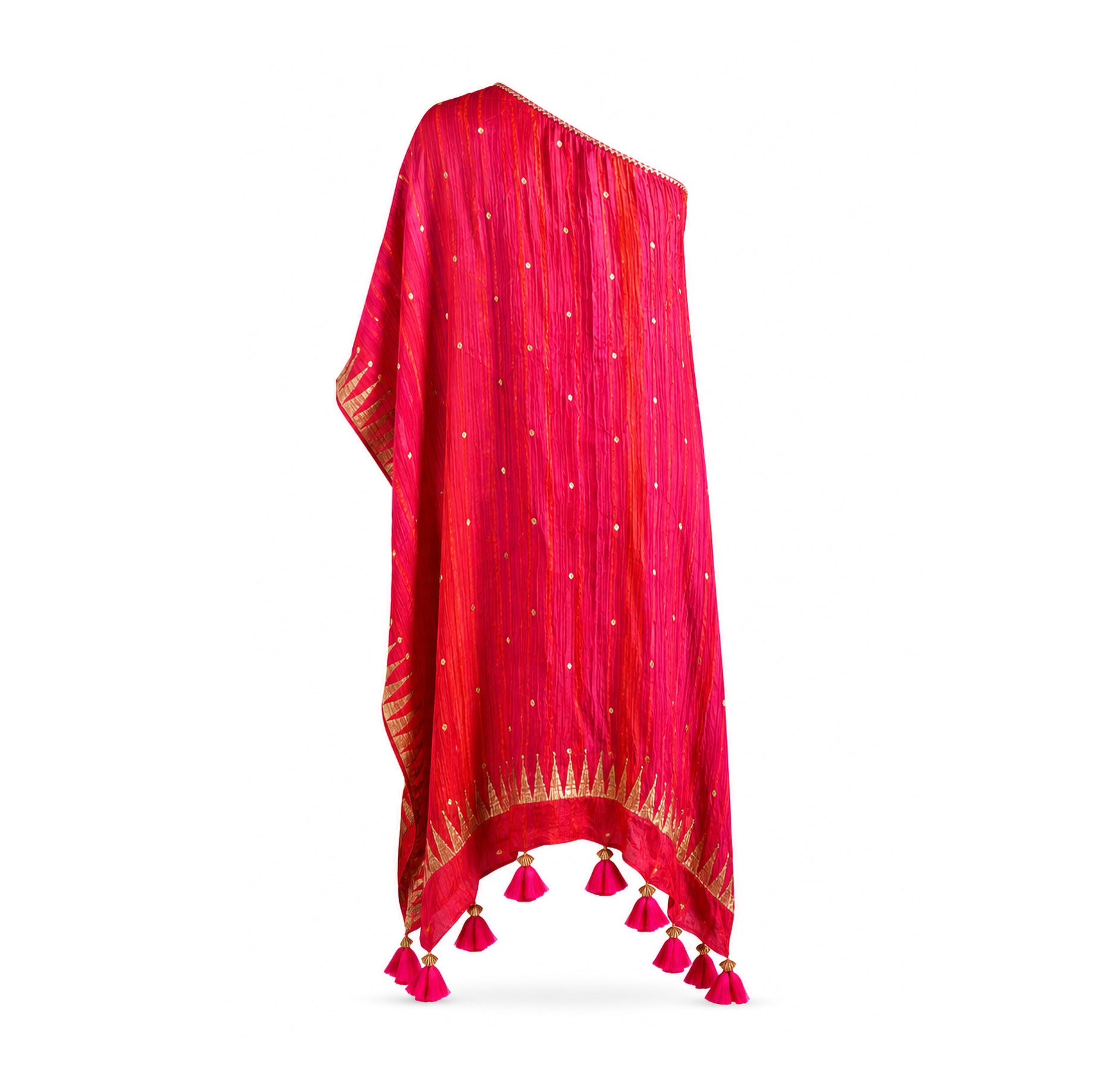 Ruby Rush One Shoulder Kaaftan Dress with Slip