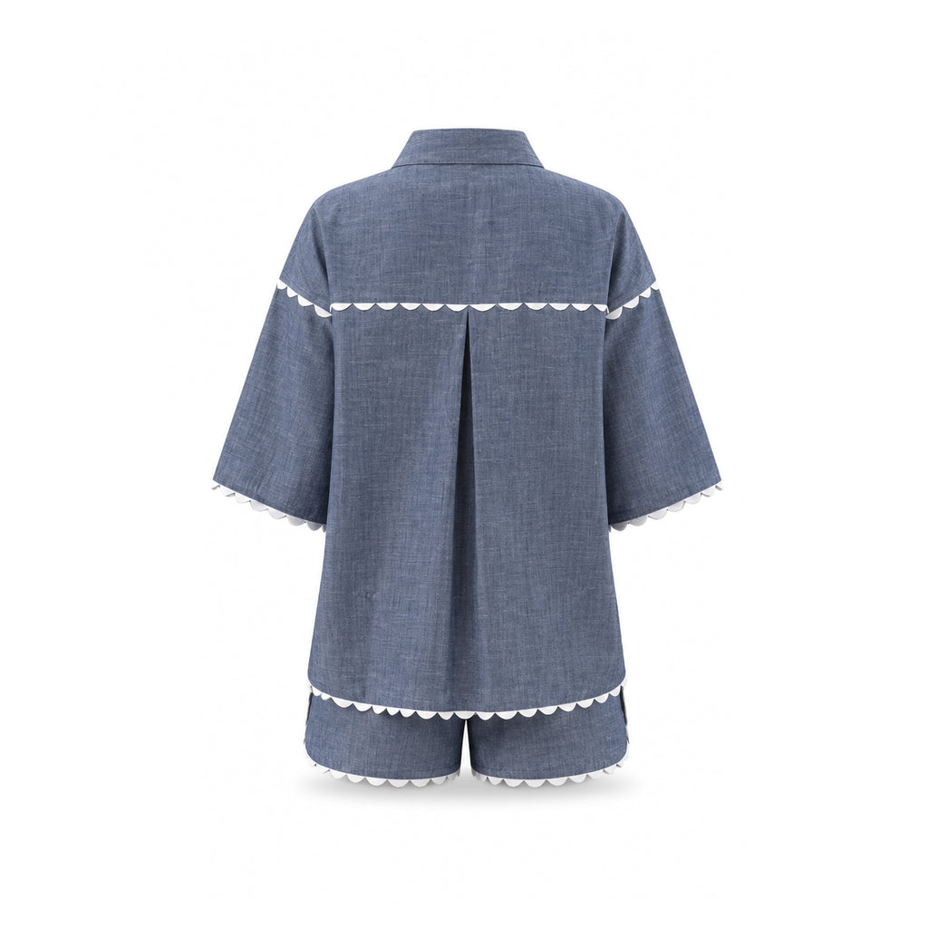 Lace Denim Set
