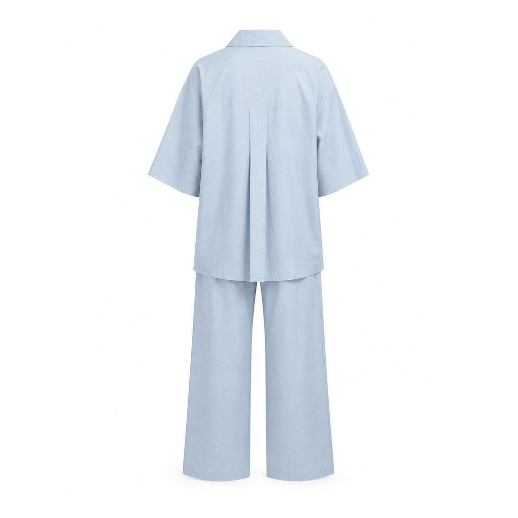 Lana Set with Pants- Sky Blue