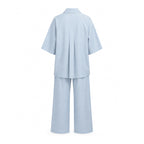 Lana Set with Pants- Sky Blue