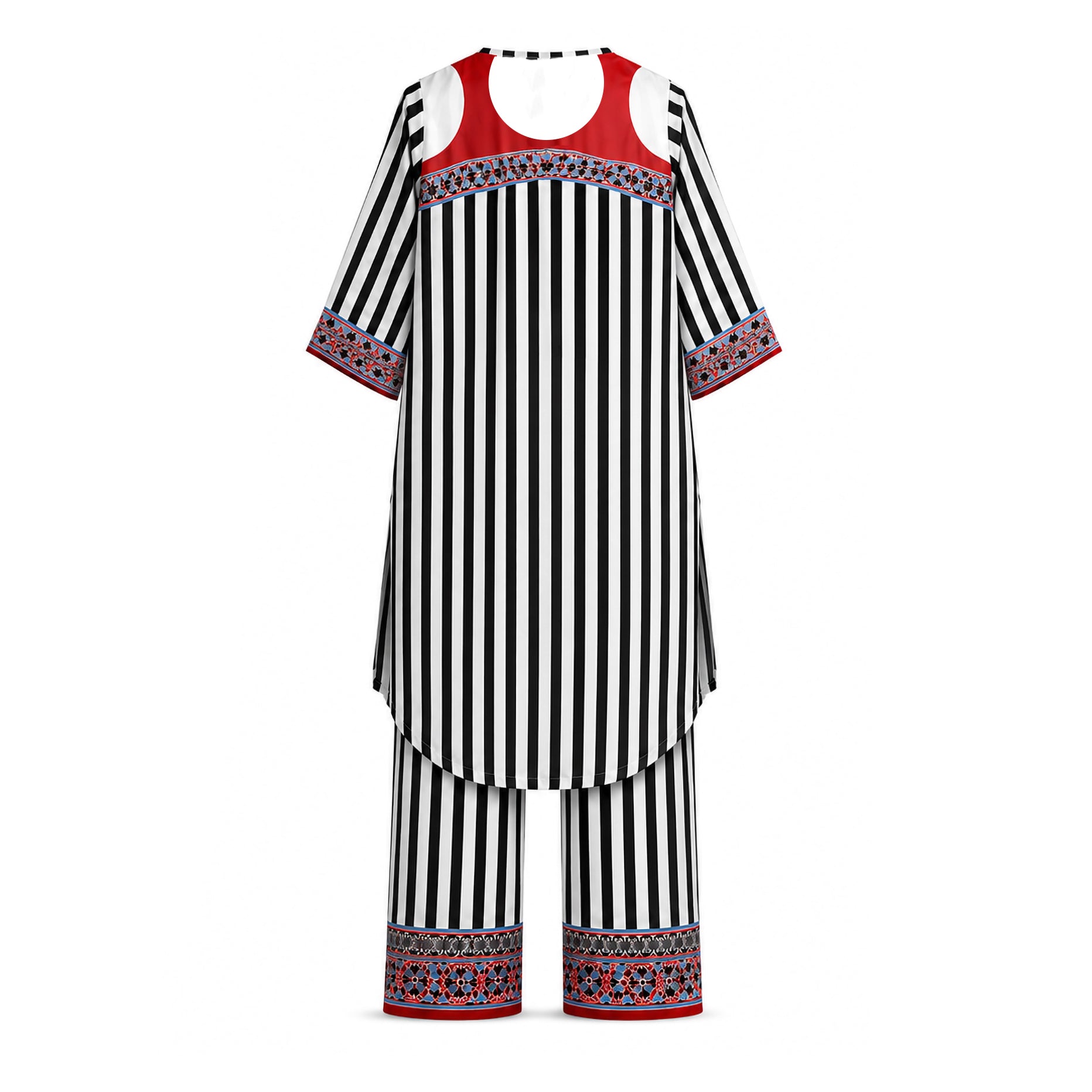 Black & White Striped Set
