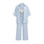 Lana Set with Pants- Sky Blue