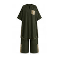 Olive Green & Gold Gota Pocket Set