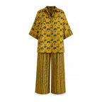 Mustard Pomegranate Printed Set