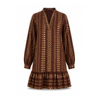 Adelina Dress- Brown