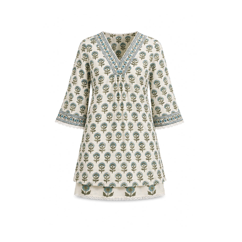 Augusta Dress- Blue