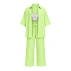 Lana Set with Pants- Lime Green