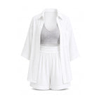 Lana Set with Shorts- Ivory