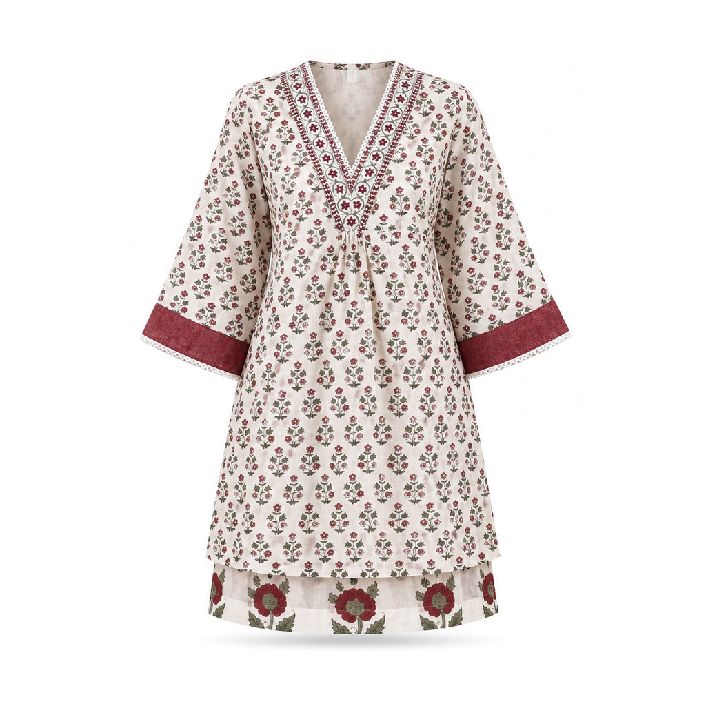 Augusta Dress- Wine