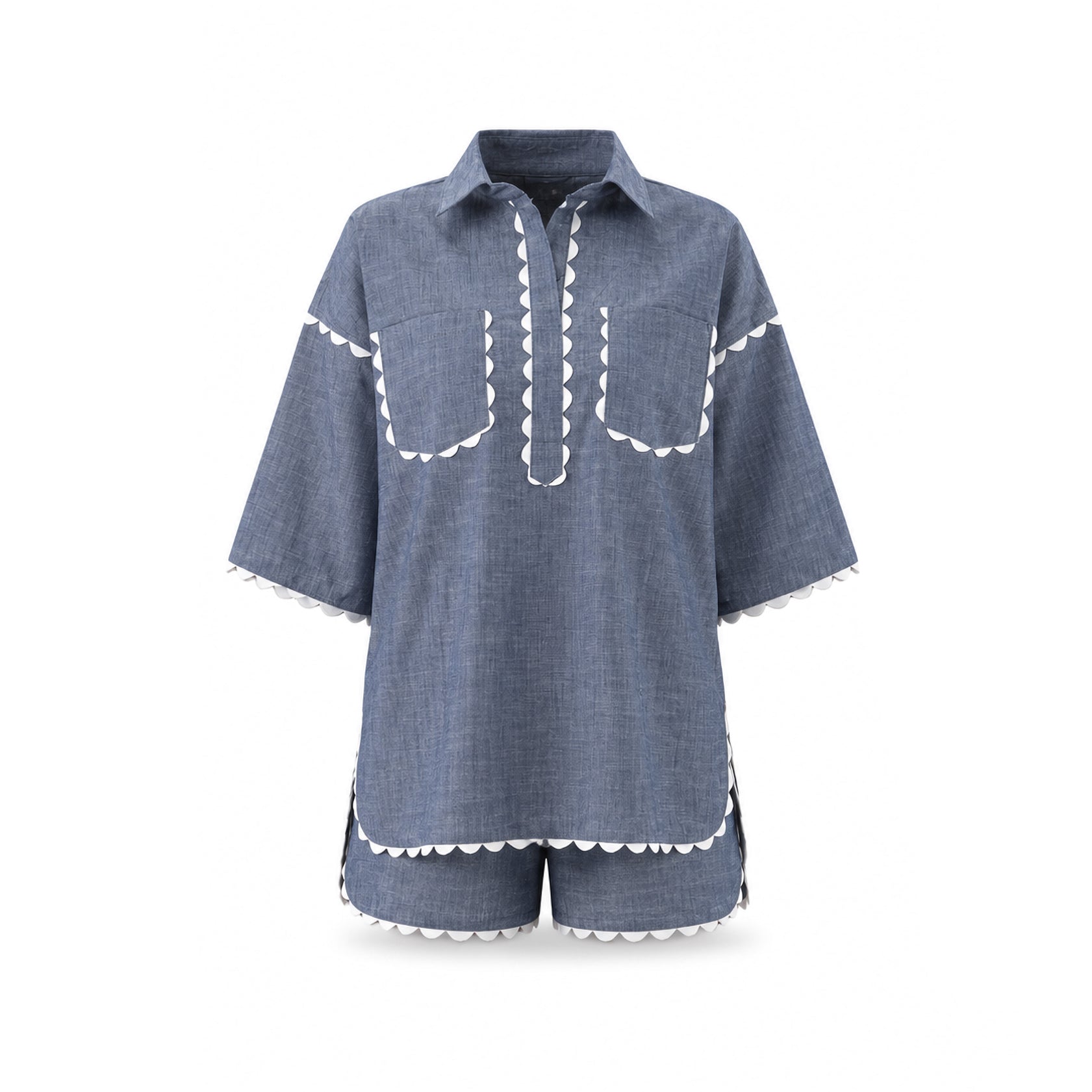 Lace Denim Set