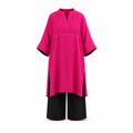 Pink & Black Pintex Set