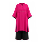 Pink & Black Pintex Set