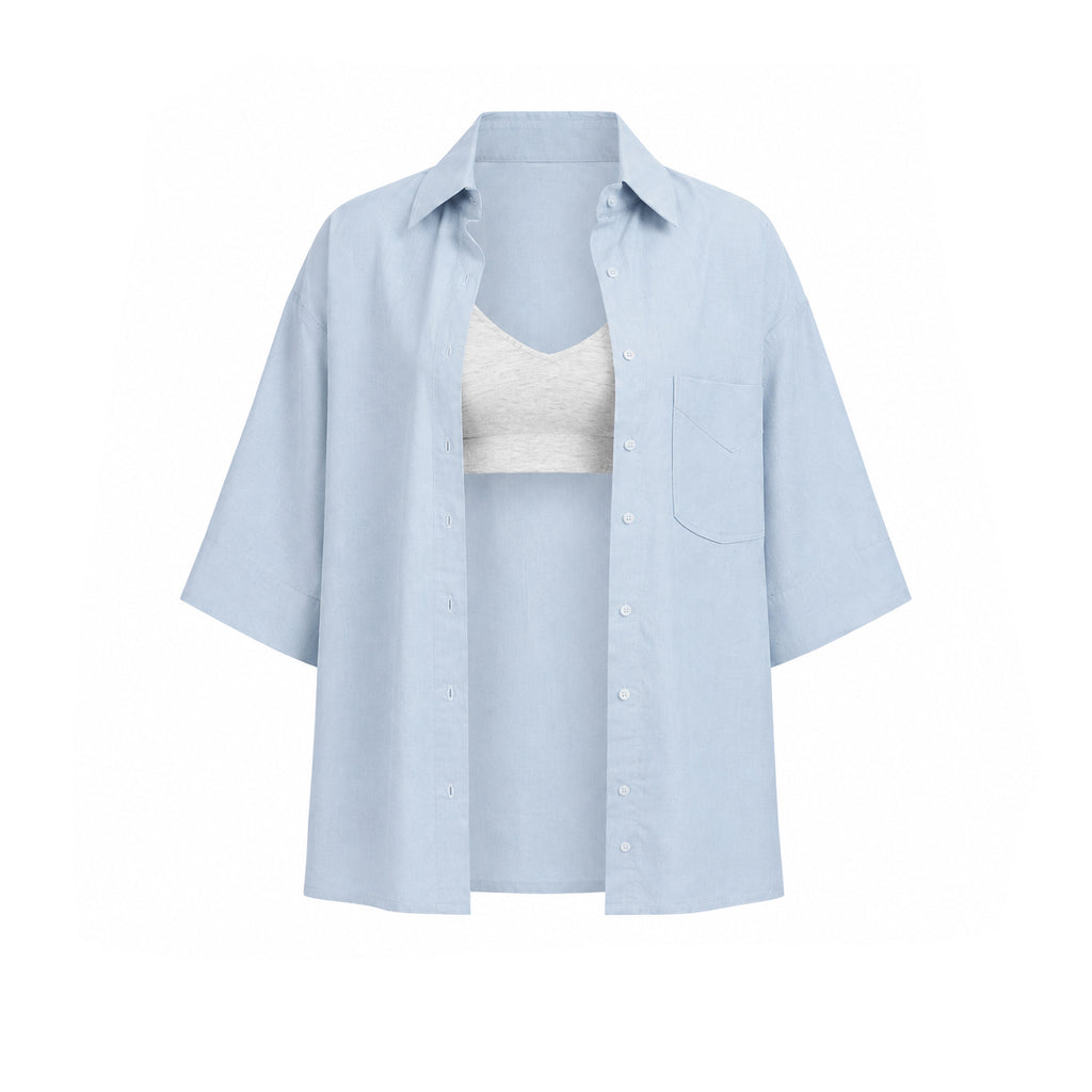 Lana Shirt- Sky Blue