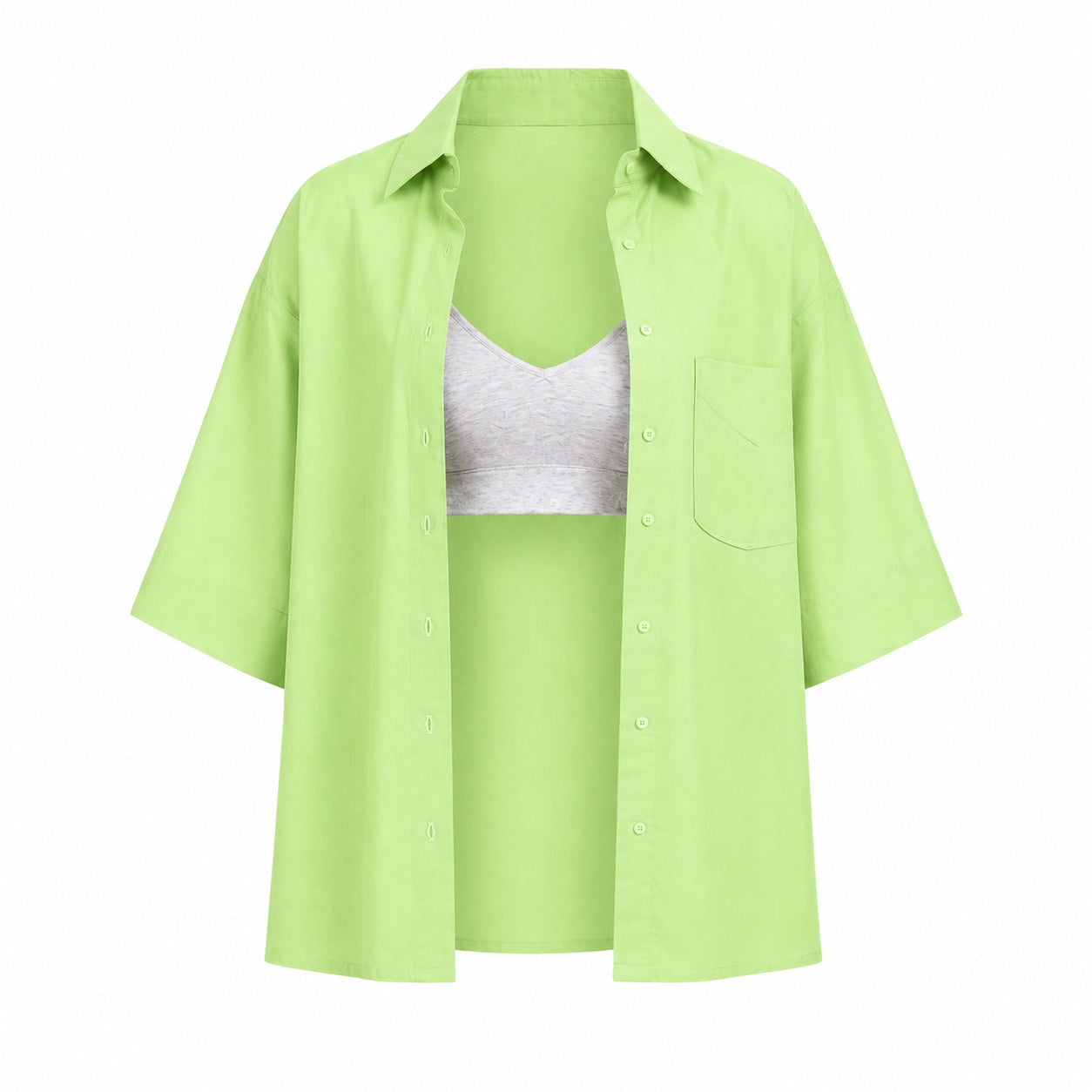 Lana Shirt- Lime Green